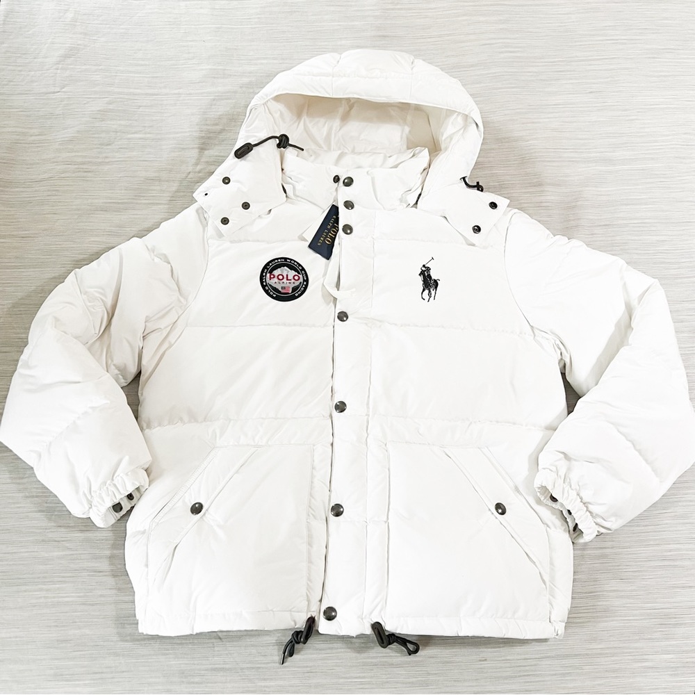 Polo Ralph Lauren ALPINE Mens Puffer Jacket WHITE 😳🔥🔥